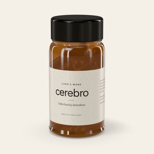 Cerebro bottle of lion’s mane capsules